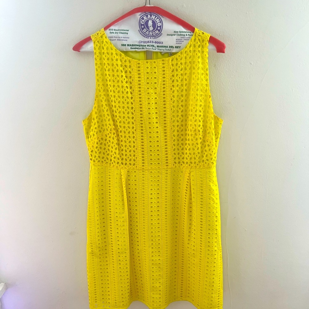 Yellow Madewell Eyelet Dress